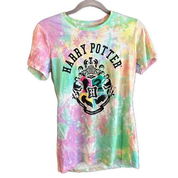 Disney Tops - Disney Harry Potter Wizarding World Multi-colour Tie Dye Short Sleeve Tee Sz S
